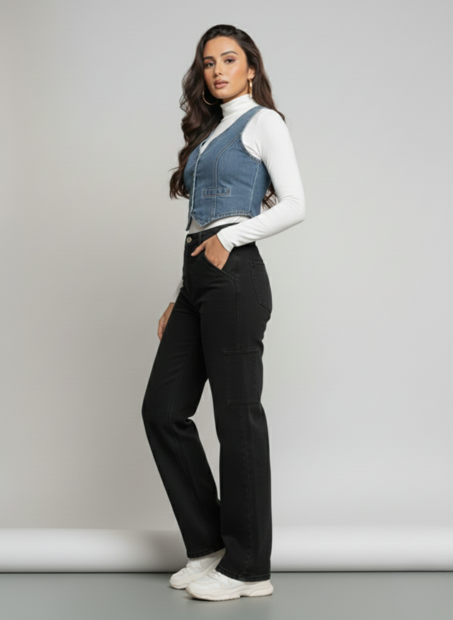 Rogue Muse Denim Vest Top