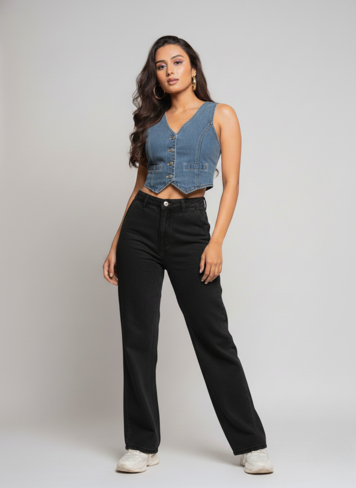 Rogue Muse Denim Vest Top