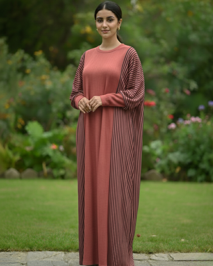 Velvet Bloom Abaya Set