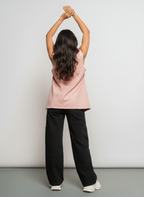 Blush Rebel Pink Denim Vest