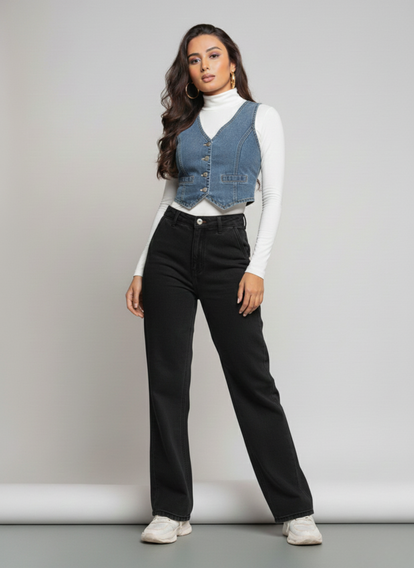 Rogue Muse Denim Vest Top