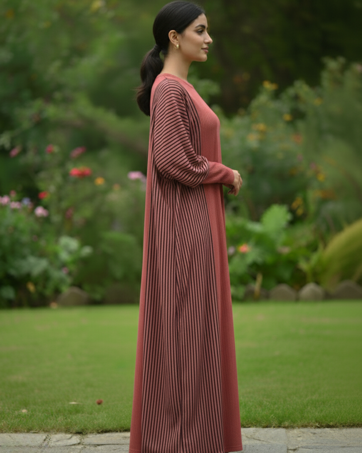 Velvet Bloom Abaya Set