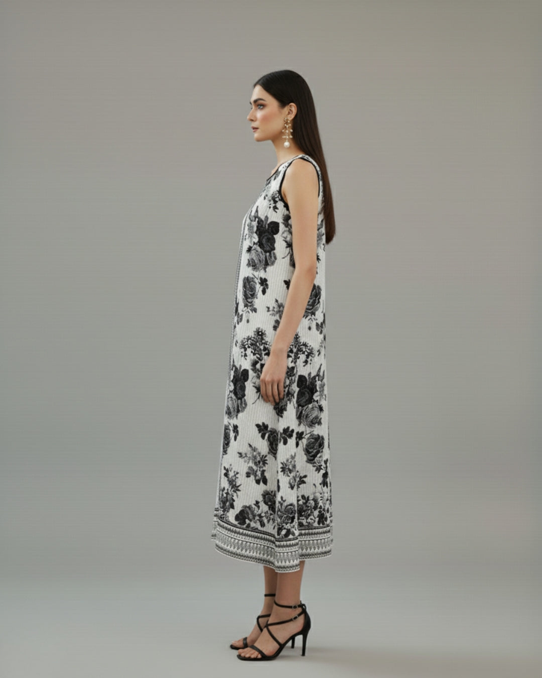 Midnight Contrast Maxi Dress