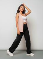 Blush Rebel Pink Denim Vest