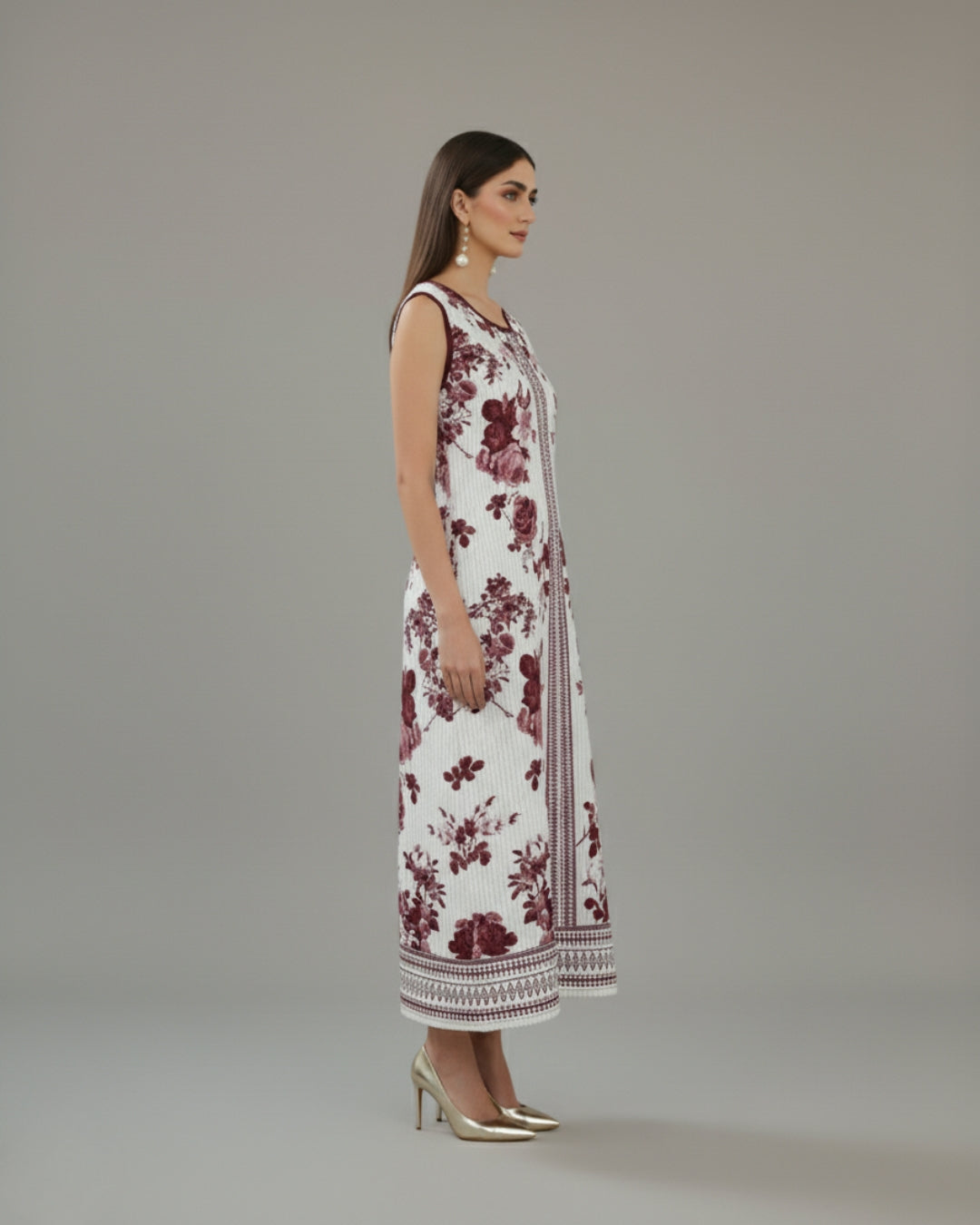 Crimson Bloom Maxi Dress