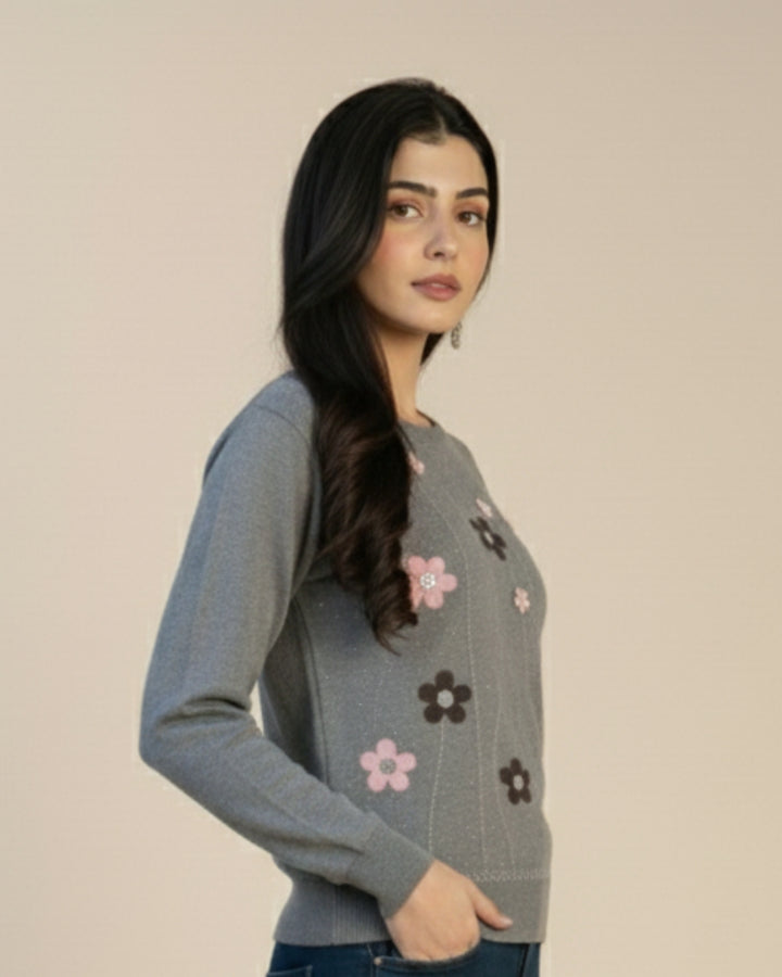 Ash Grey Lilura Cardigan