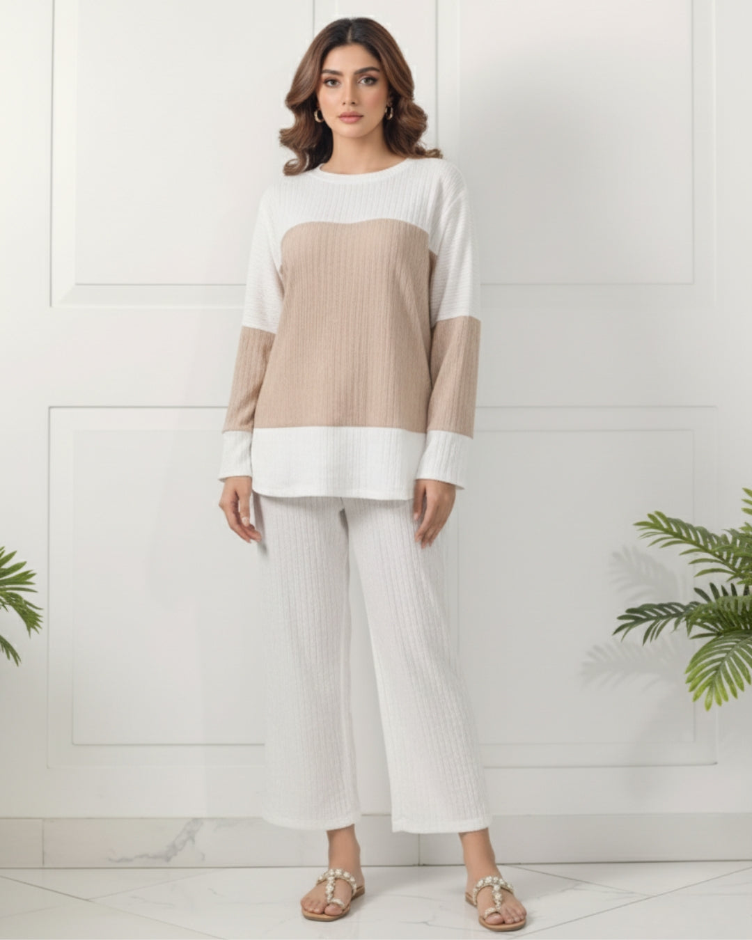 Beige Harmony Cor-Ord Set