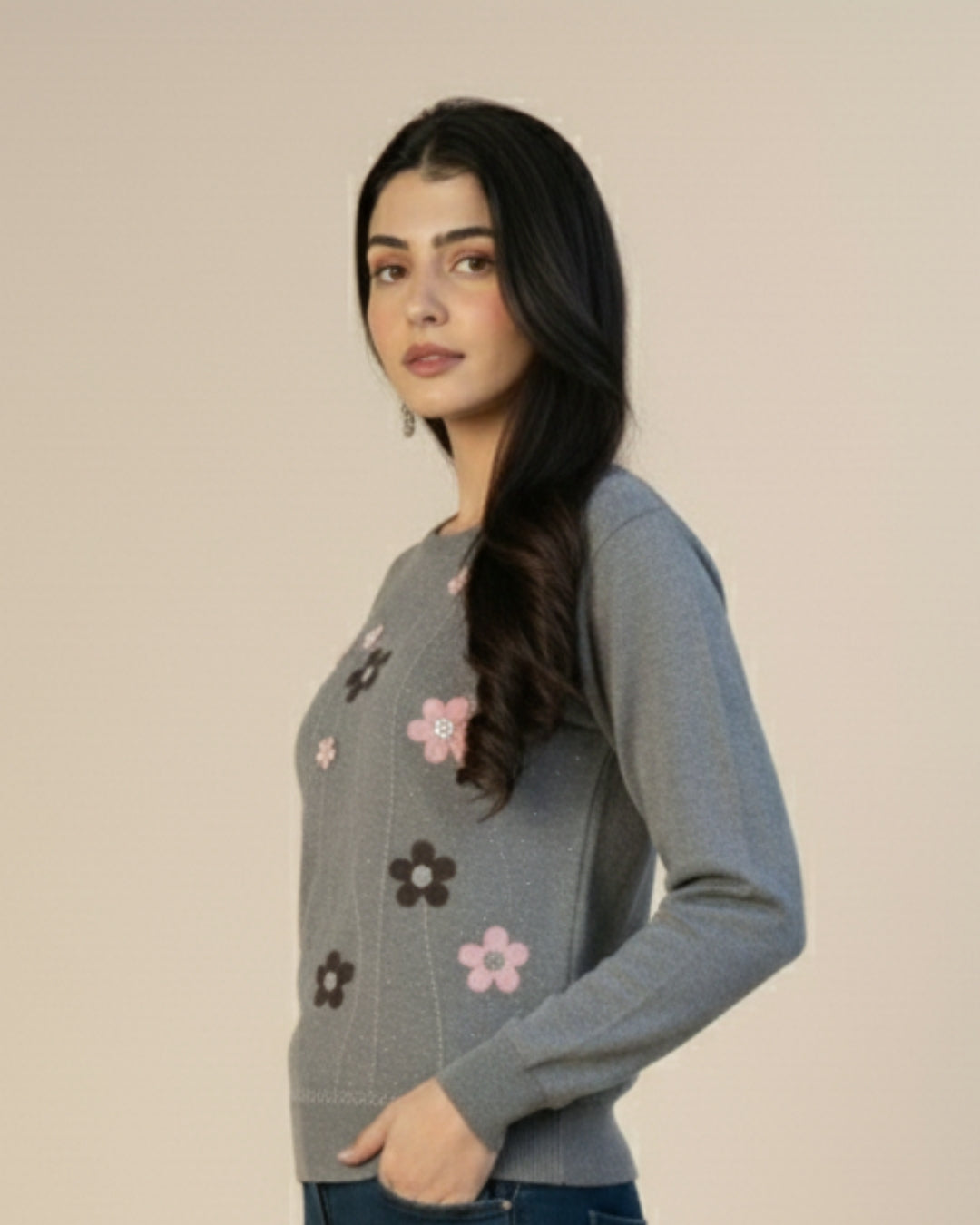 Ash Grey Lilura Cardigan