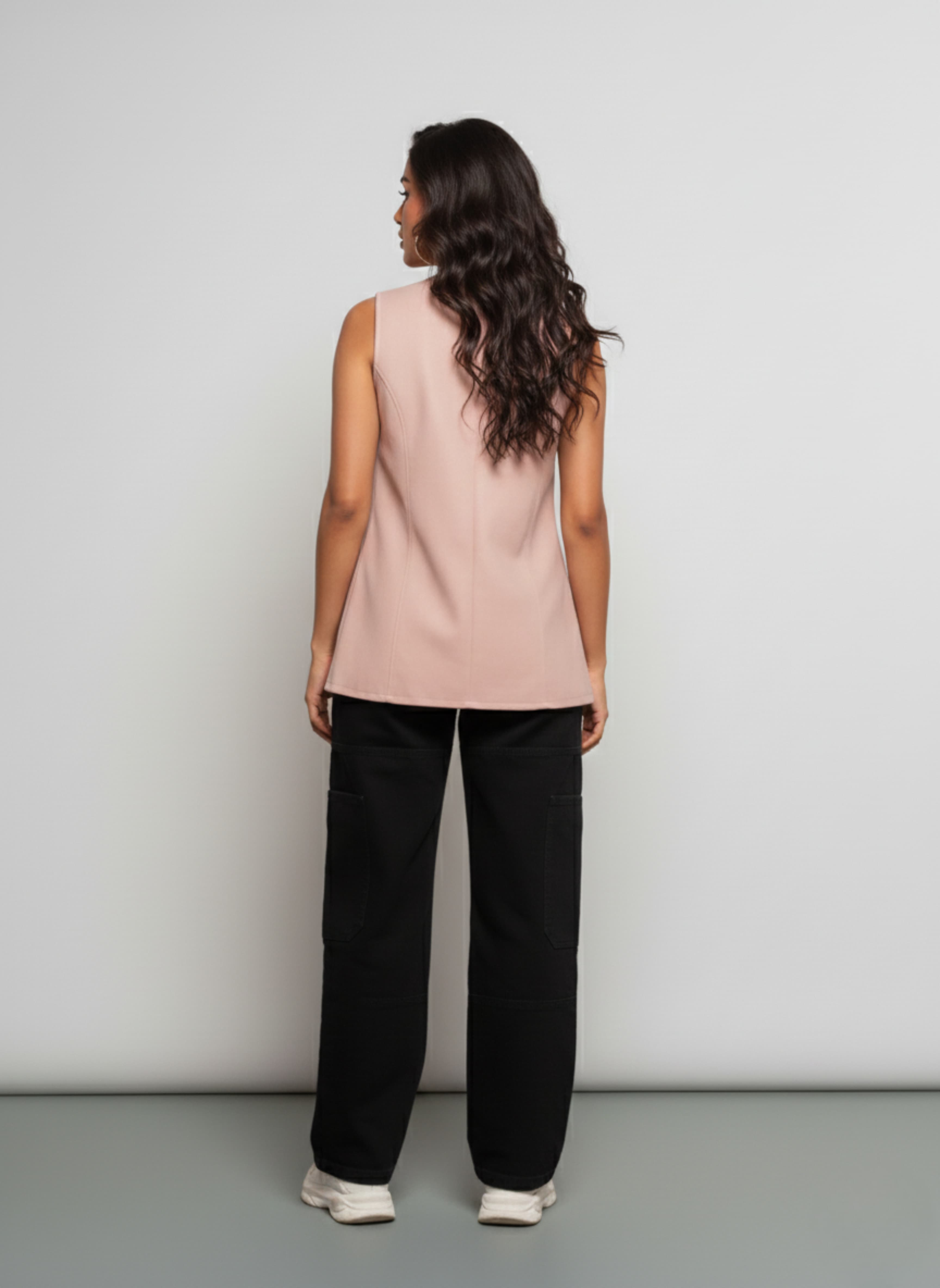 Blush Rebel Pink Denim Vest