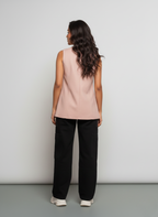 Blush Rebel Pink Denim Vest