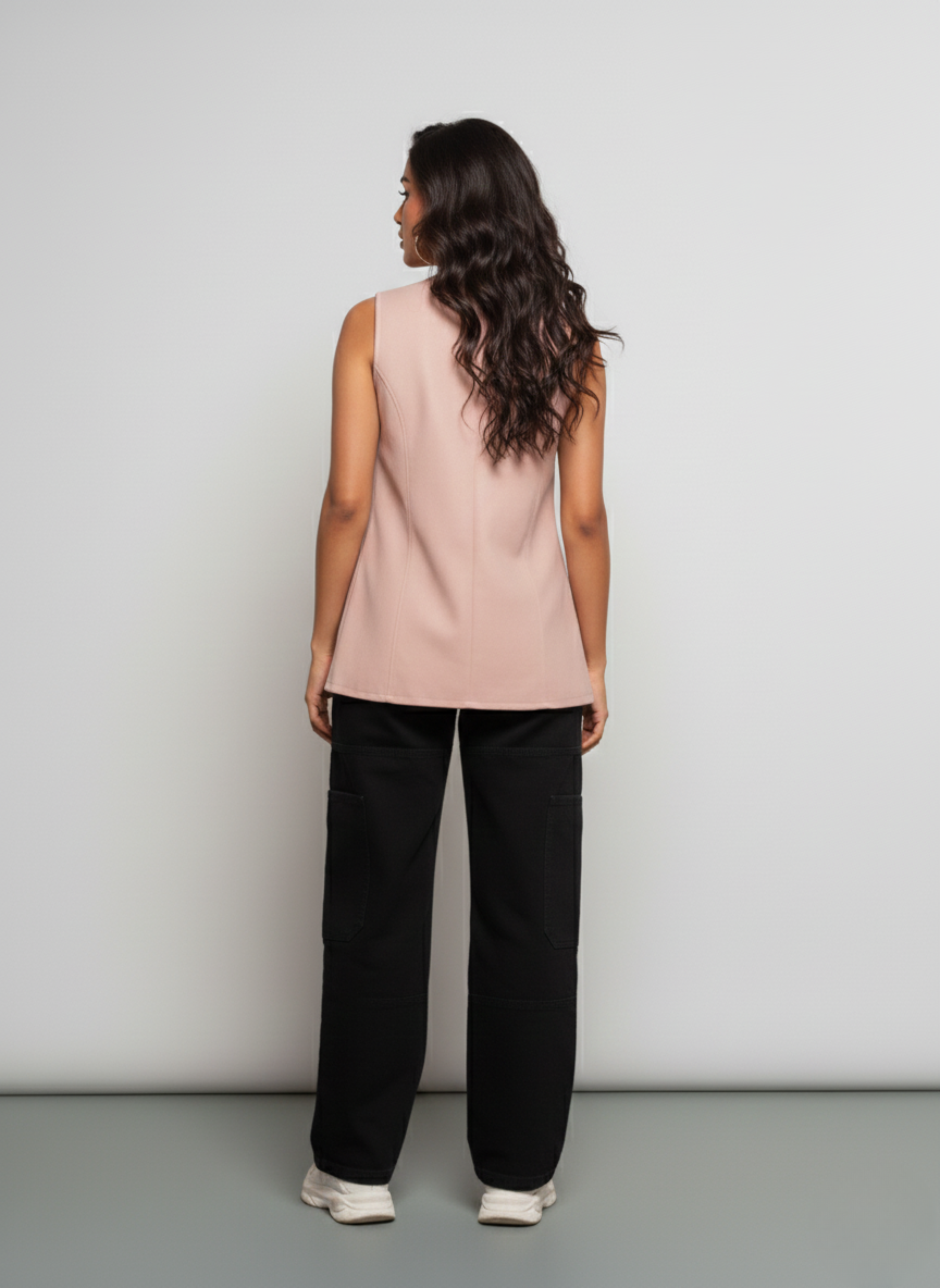 Blush Rebel Pink Denim Vest