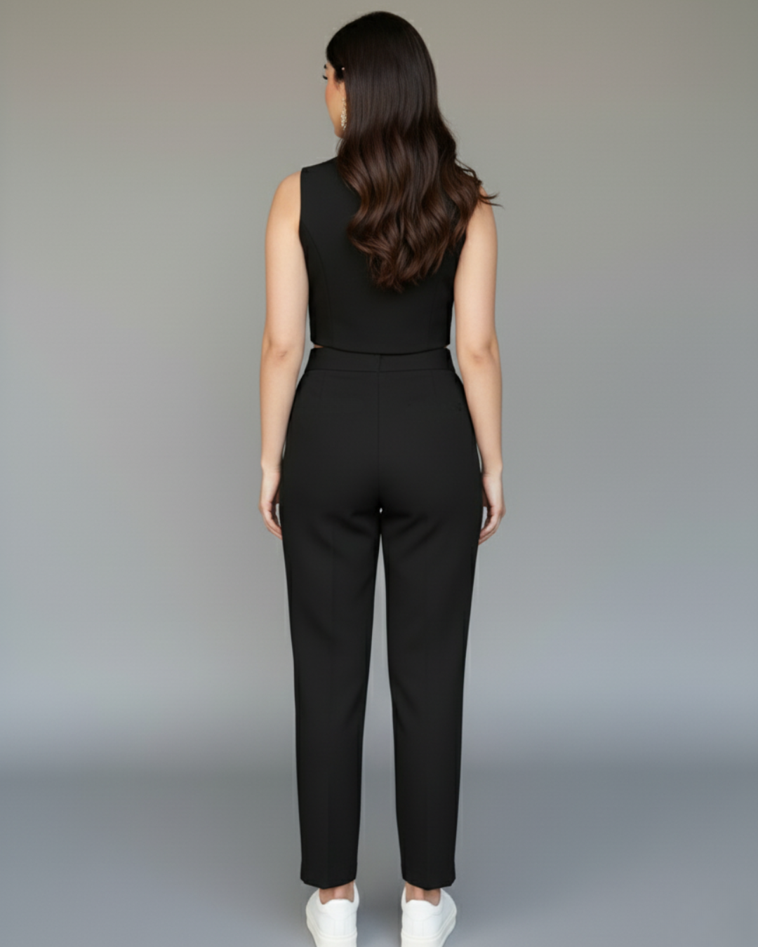 Nuvia - Black Muse Waist Top Co-Ord Set