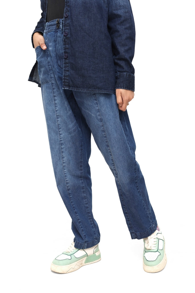 Marie Blue Denim Trouser