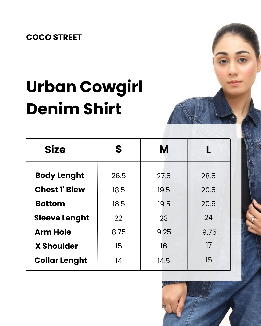 Urban Cowgirl Denim Shirt