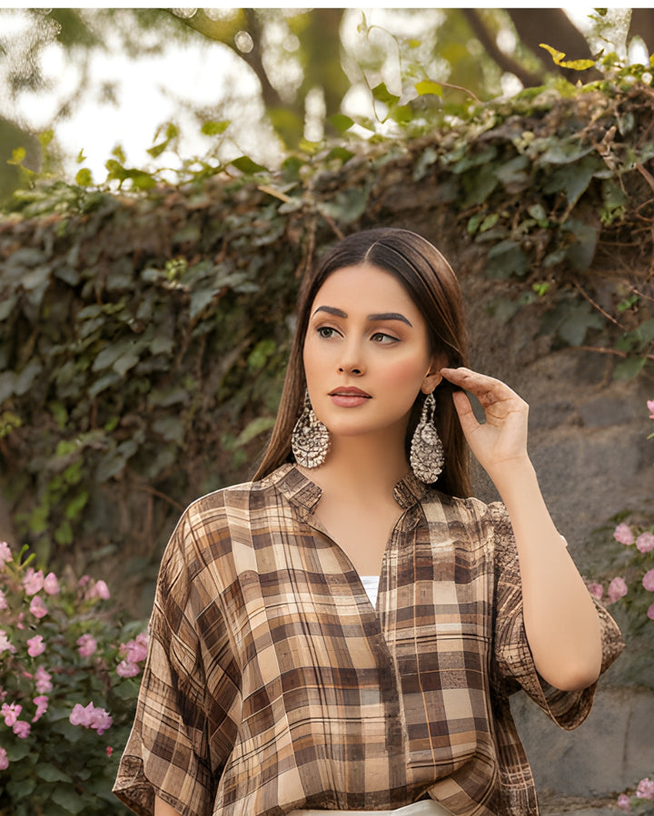 Mocha Grid Shirt